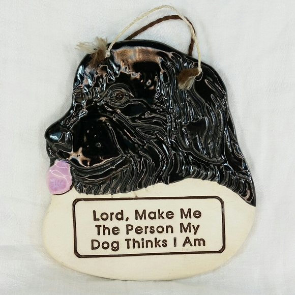 Smoky Mountain Pottery Other - Smoky Mountain Pottery Dog Wall Hanging